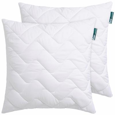 Microfaserkissen FAN "Hollofil Active m. MF-Bezug", weiß, B:80cm L:80cm, Bezug: 100% Polyester, Kopfkissen, volles Tempe