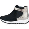 Stiefelette HEINE, Damen, Gr. 40, beige (schwarz, champagner), Leder, Veloursleder, Rindsleder, modisch, Schuhe