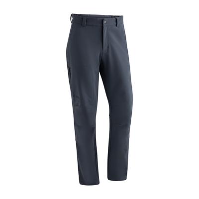 Funktionshose MAIER SPORTS "Herrmann", Herren, Gr. 26, Kurzgrößen, grau, 91% Polyamid, 9% Elasthan, Hosen, warme Herren Outdoorhose, robuste Wanderhose, Regular Fit Image