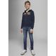 Stretch-Jeans JACK & JONES JUNIOR Gr. 158, N-Gr, blau (blau, denim) Jungen Jeans