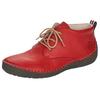Schnürboots RIEKER, Damen, Gr. 40, rot, Lederimitat, sportlich, Schuhe, Stiefelette, Schnürstiefelette mit Rahmennaht