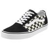 Sneaker VANS "Ward", Gr. 38, schwarz-weiß (schwarz, weiß), Leder, Textil, sportlich, Schuhe Sneaker low Retrosneaker Skaterschuh