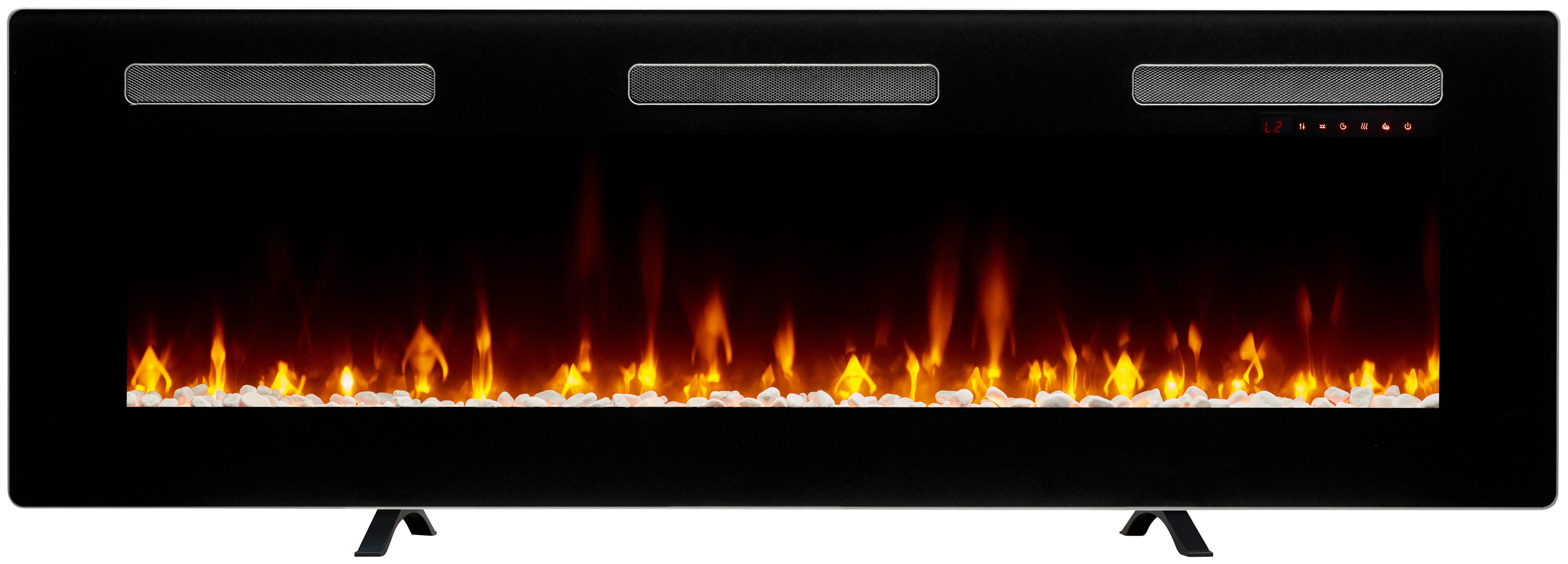 Elektrokamin DIMPLEX "Sierra 60", schwarz, B:1.524cm H:49,5cm T:16,5cm, Elektrokaminöfen, schwarz,mit Heizung, Fernbedienung, App, Optiflame Flammeneffekt