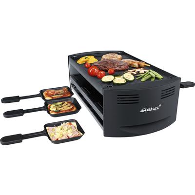 STEBA Raclette "RC 6 BAKE & GRILL", schwarz, B:45cm H:13,5cm T:23cm, Raclettes Image
