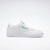 Sneaker REEBOK CLASSIC "CLUB C 85", Gr. 46, grün (weiß, grün), Leder, Synthetik, sportlich, Schuhe Damenschuh Herrenschuh Retrosneaker Skaterschuh Sneaker Sneaker low, Topseller