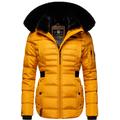Winterjacke NAVAHOO "Melikaa", Damen, Gr. S (36), gelb, Oberstoff: 100% Polyester, Futter: 100% Polyester, Wattierung: 100% Polyester, Ärmelfutter: 100% Polyester, Kunstpelz: 90% Polyacryl, 10% Polyester, modisch, figurumspielend hüftbedeckend,...