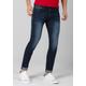 Slim-fit-Jeans TIMEZONE "Slim ScottTZ" Gr. 29, Länge 32, blau Herren Jeans Slim Fit