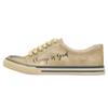 Sneaker DOGO "Classic Schnürsneaker Change Is Good Damen Sneaker", Damen, Gr. 38, Normalschaft, beige (natur), Lederimitat, Schuhe Skaterschuh Sneaker low, Handgefertigt