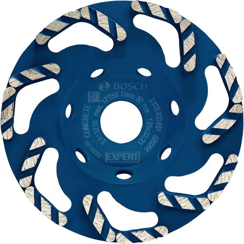 "BOSCH PROFESSIONAL Fächerschleifer ""EXPERT Concrete Diamanttopfscheibe"" Schleifaufsätze 22,23 x 4,5 mm blau Schleifer"