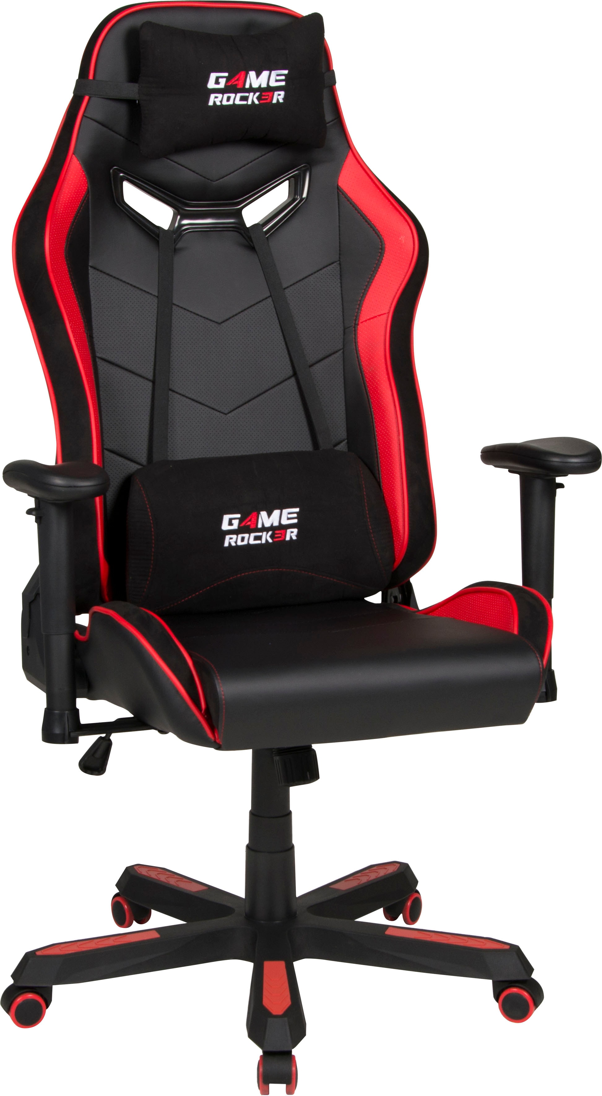 Gaming-Stuhl DUO COLLECTION "Game Rocker G-30 L", schwarz (schwarz, rot, schwarz, rot), B:72cm H:138cm T:72cm, Stühle, Gaming-Stuhl