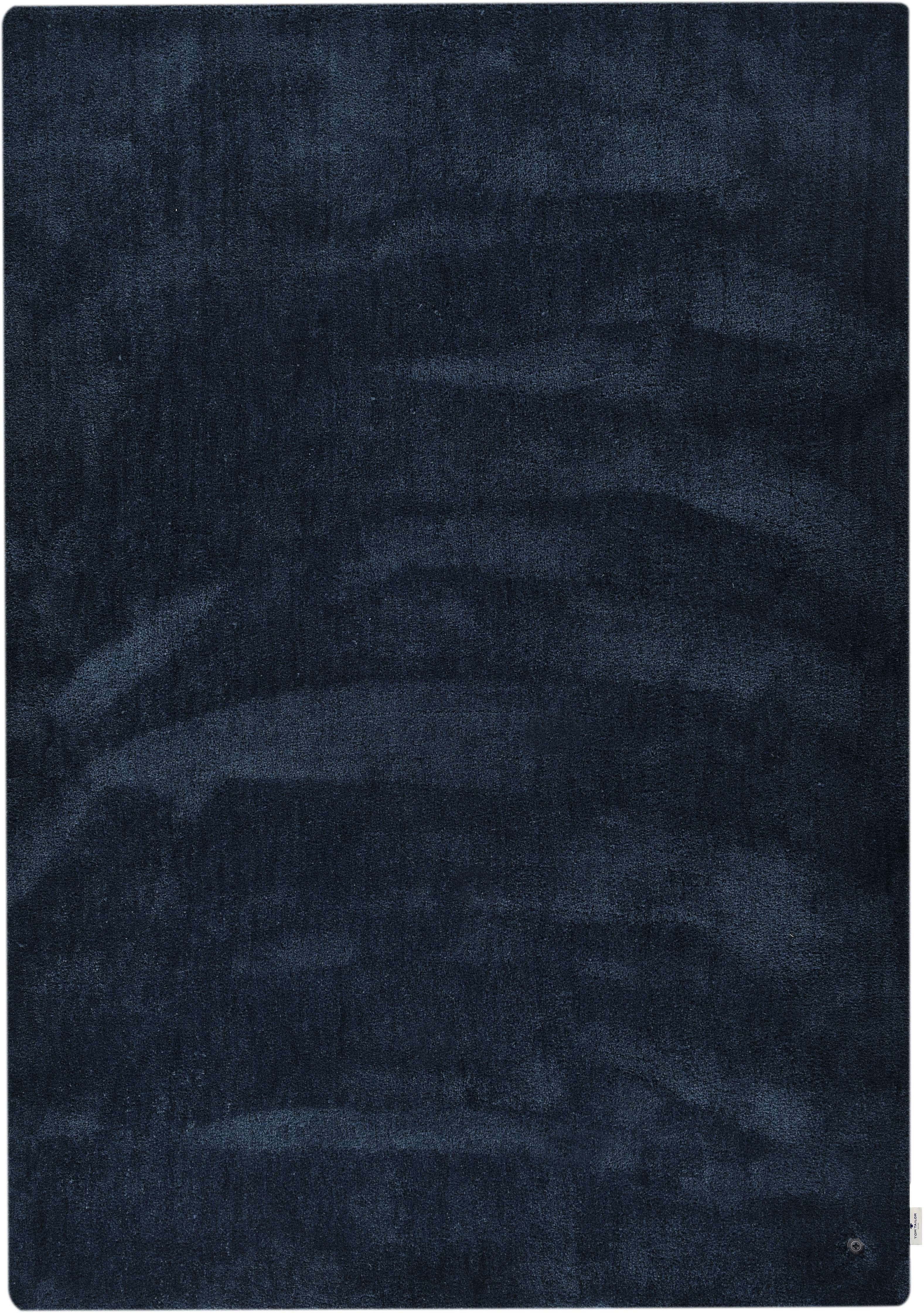 Hochflor-Teppich TOM TAILOR HOME "Shaggy Teppich Cozy", blau (petrol), B:50 H:25 L:80, Polyester, Teppiche, Uni Farben, auch in Pastell Farben, weich & kuschelig Image