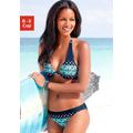 Bügel-Bikini KANGAROOS Gr. 36, Cup E, blau (marine, bedruckt) Damen Bikini-Sets Ocean Blue