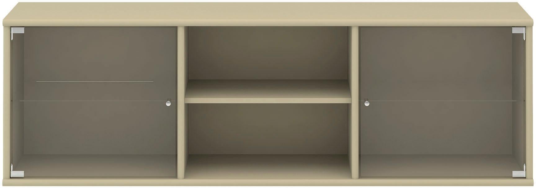 Hammel Furniture "Mistral, Hochwertig Schrank, hängend/stehend montierbar" mit zwei Glastüren, B: 133 cm, anpassungsbar Designmöbel