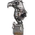 Tierfigur CASABLANCA BY GILDE "Skulptur Steampunk Eagle" Dekofiguren Gr. B/H/T: 13 cm x 27 cm x 19 cm, Adler, silberfarben Tierfiguren