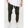 Cargohose BEHYPE "YONAH", Herren, Gr. 29, Länge 32, grün (khaki), 97% Baumwolle, 3% Elasthan, casual, Hosen, mit elastischem Bund