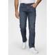 Straight-Jeans WRANGLER "Authentic Straight" Gr. 36, Länge 30, grau (dark, stone) Herren Jeans Straight Fit
