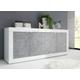 Sideboard LC "Basic" Sideboards Gr. B/H/T: 207 cm x 86 cm x 43 cm, weiß (weiß hochglanz lack, beton, optik) Sideboards