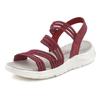 Sandale LASCANA "Sommerschuh", Damen, Gr. 37, rot, Obermaterial: 80% Textilmaterial, 20% Lederimitat. Futter: 80% Textilmaterial, 20% Lederimitat. Decksohle: 100% Lederimitat. Laufsohle: 100% Synthetik, unifarben, casual, Schuhe Sandale...