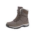 Outdoorwinterstiefel HI-TEC "RIVA MID WATERPROOF" Gr. 39, grau (olive) Schuhe Schnürboots Winterboots Damen Stiefel