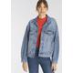 Jeansjacke LEVI'S "90S TRUCKER" Gr. M (36/38), blau (mittelblau) Damen Jacken Jeansjacken