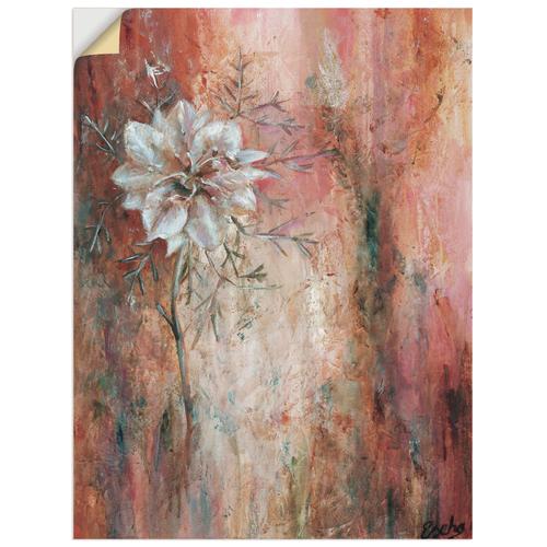 „Wandbild ARTLAND „“Schwarzkümmel I““ Bilder Gr. B/H: 60 cm x 80 cm, Wandaufkleber – Vinyl Blumen Hochformat, 1 St., braun Kunstdrucke als Leinwandbild, Wandaufkleber oder Poster in versch. Größen“