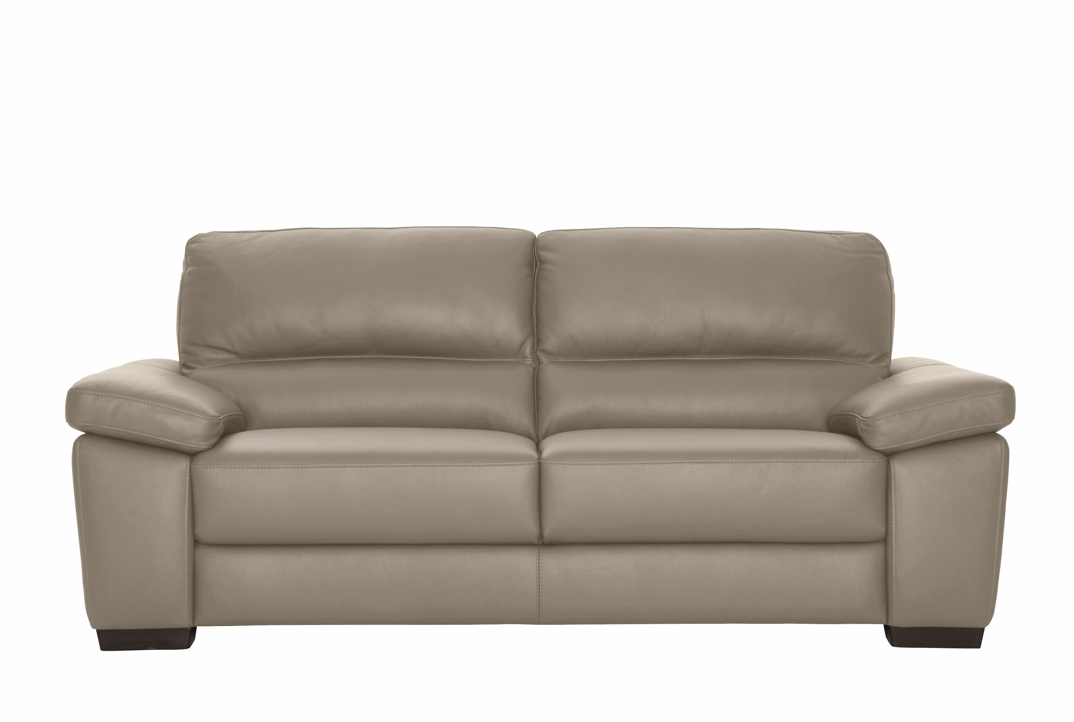 3-Sitzer CALIA ITALIA "Gaia, hochwertiges Ledersofa mit erstklassigem Sitzkomfort", beige (biscotto), B:210cm H:92cm T:97cm, Leder SORRENTO - 100% Leder;Leder BULL - 100% Leder, Sofas, edles Design, in zwei hochwertigen Lederqualitäten