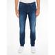 Tapered-fit-Jeans TOMMY JEANS "SLIM TAPERED AUSTIN" Gr. 34, Länge 32, blau (aspen dark blue) Herren Jeans Tapered-Jeans