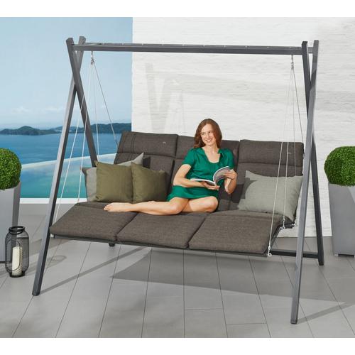 "Hollywoodschaukel ANGERER FREIZEITMÖBEL ""Relax"" Hollywoodschaukeln grün (olive, grün) Hollywoodschaukeln inkl. Auflagen und Zierkissen"