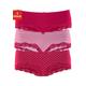 Panty LASCANA Gr. 36/38, 3 St., rot (rot, gestreift, uni, gepunktet) Damen Unterhosen Spar-Sets