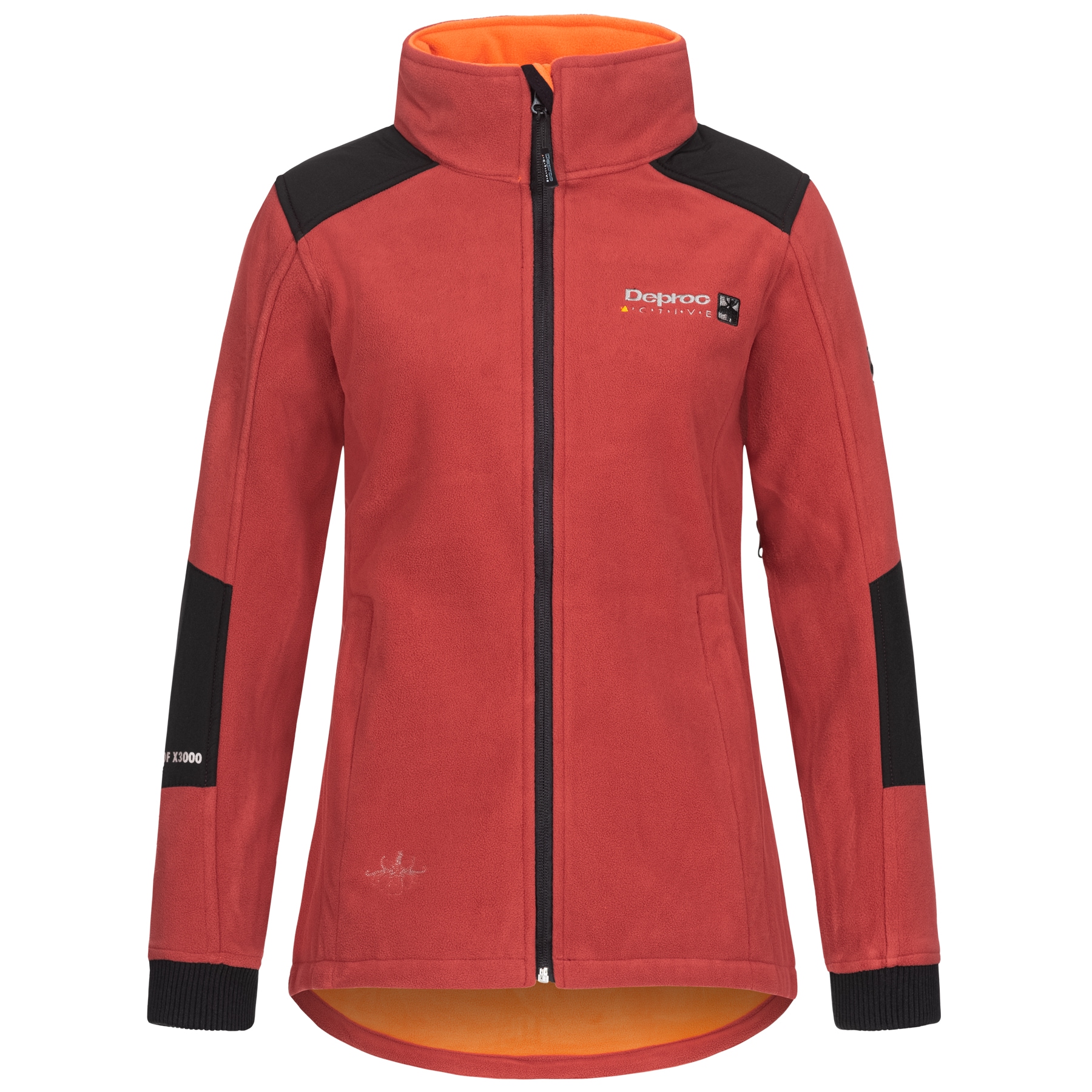 Outdoorjacke DEPROC ACTIVE "CANADA Women", Damen, Gr. 36/38 (M), rot, 96% Polyester; 4% Elastan, mit Daumenlöchern,mit Schneefang,mit verstellbarem Klettverschluss, Jacken Outdoorbekleidung Outdoorjacke Übergangsjacke, auch in Großen Größen erhältlich