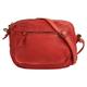 Umhängetasche CLUTY Gr. B/H/T: 20 cm x 17 cm x 3 cm onesize, rot Damen Taschen Handtaschen echt Leder, Made in Italy