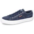 Plateausneaker DOCKERS BY GERLI Gr. 37, blau (dunkelblau, used) Damen Schuhe Sneaker