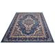 Teppich HOME AFFAIRE "Oriental" Teppiche Gr. B/L: 160 cm x 230 cm, 7 mm, 1 St., blau (hellblau) Orientalische Muster Orient-Optik, mit Bordüre, Teppich, Kurzflor, Weich, Pflegeleicht