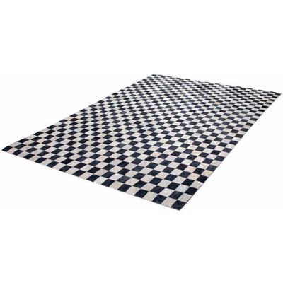 Lederteppich KAYOOM "Rocket 210" Gr. 6, bunt (silberfarben, grau), B:200cm H:8mm L:290cm, Leder, Kuhfell, Teppiche, Patchwork-echtes Leder-Fell, Wohnzimmer Image