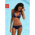 Triangel-Bikini LASCANA Gr. 36, Cup C, blau (marine) Damen Bikini-Sets Ocean Blue