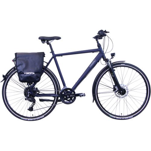„Trekkingrad HAWK BIKES „“HAWK Trekking Gent Deluxe Plus Ocean Blue““ Fahrräder Gr. 57 cm, 28 Zoll (71,12 cm), blau Fahrräder“