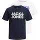 T-Shirt JACK & JONES JUNIOR Gr. 152 (158), blau (marine, weiß) Jungen Shirts T-Shirts