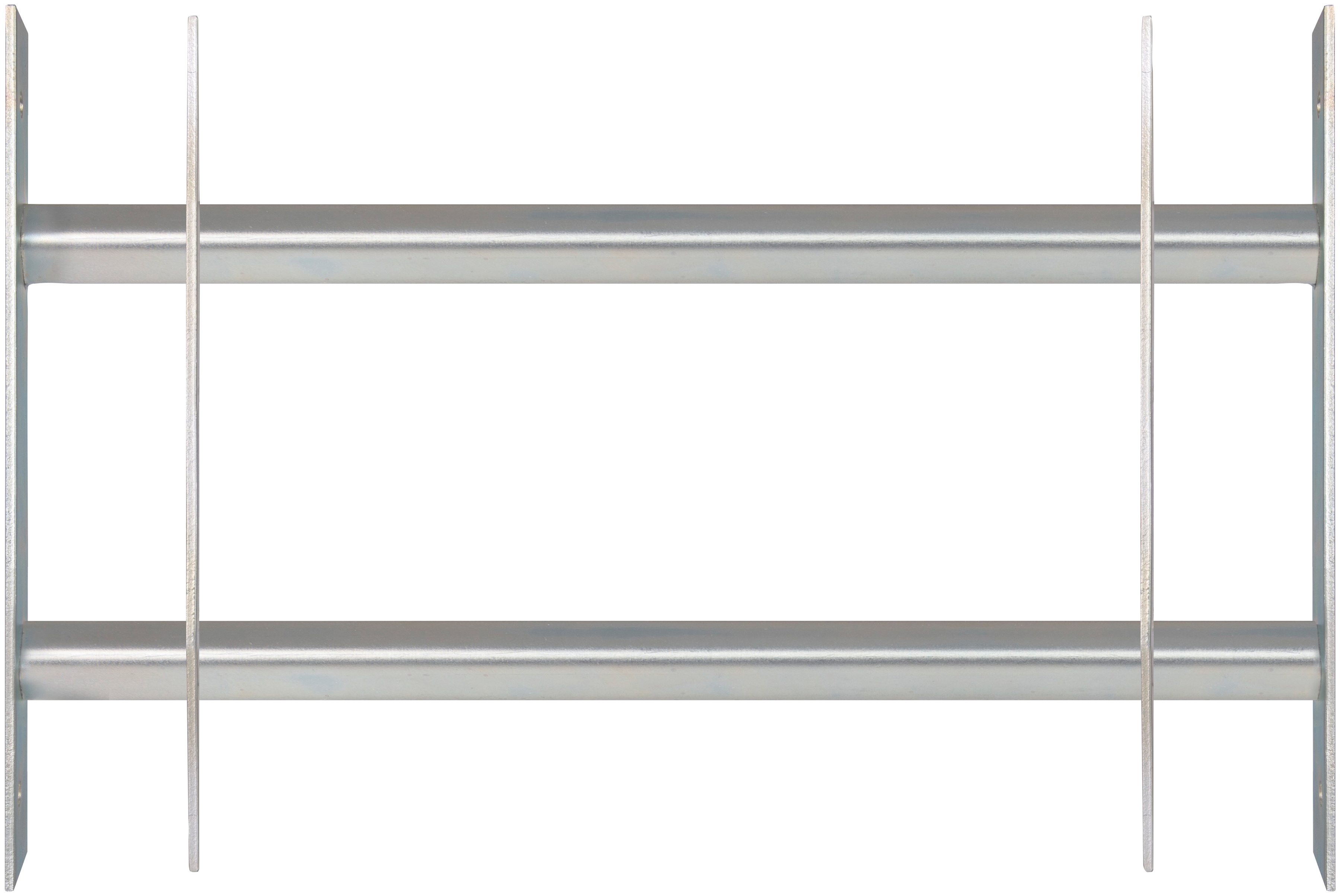 Fensterschutzgitter ALBERTS "Secorino Basic", silber (silberfarben), B:50cm H:30cm, Stahl, Schutzgitter, Breite: 50 - 65 cm und 70 - 105 cm, Höhe: 30 und 45 cm