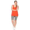 Radlerhose SHEEGO "Große Größen", Damen, Gr. 50, Normalgrößen, grau, Obermaterial: 95% Baumwolle, 5% Elasthan, unifarben, sportlich, kurz, Hosen, mit hohem Baumwollanteil