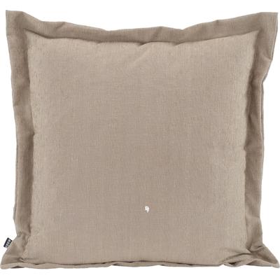 Dekokissen H.O.C.K. "Addicted", beige (beige, jaquard, struktur, unifarben), B:60cm H:10cm L:60cm, Baumwolle, Polyester, Polyacryl, Dekokissen_Sitzkissen_Kissenhüllen, mit hübschem Stehsaum, Kissenhülle mit Füllung, 1 Stück Image