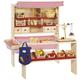 Kaufladen PINOLINO "Marktstand Lucy", beige (natur, rot), Kaufläden, KinderB:95cm H:123cm T:108cm, Fichtenholz, Made in Europe, B:95cm H:123cm T:108cm