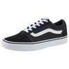 Sneaker VANS "Ward", Gr. 36, schwarz-weiß (schwarz, weiß), Leder, Textil, sportlich, Schuhe Skaterschuh Sneaker low Retrosneaker