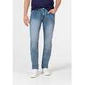 Slim-fit-Jeans TIMEZONE "Slim EduardoTZ" Gr. 38, Länge 32, blau Herren Jeans Slim Fit