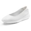 Ballerina LASCANA, Damen, Gr. 35, weiß, Obermaterial: 100% Textilmaterial. Futter: 100% Textilmaterial. Decksohle: 100% Textilmaterial. Laufsohle: 100% Synthetik, unifarben, sportlich, Schuhe, Freizeitschuh, Slipper, Halbschuh, Sneaker Slip-In,...