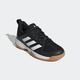 Handballschuh ADIDAS PERFORMANCE "LIGRA 7 INDOOR" Gr. 38, schwarz-weiß (core black, cloud white, core black) Schuhe Jungen