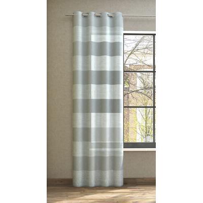Vorhang NEUTEX FOR YOU "SONORA" Gr. 1, grau, B:144cm H:245cm, Jacquard, Polyester, Gardinen, 3D Musterung im Leinen-Look Image
