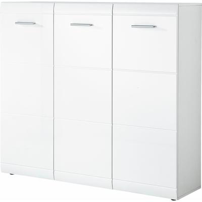 Schuhschrank GERMANIA "GW-Adana Schuhschrank", weiß, B:134cm H:120cm T:36cm, Holzwerkstoff, Schränke, mit Platz für bis zu 36 Paar Schuhe Image