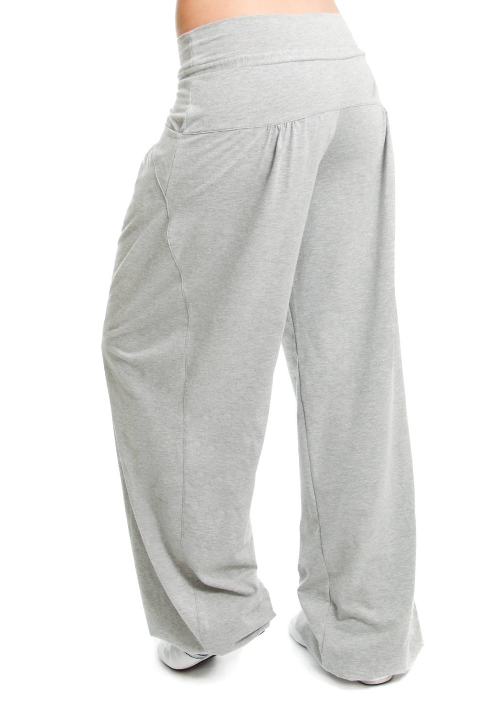 Dancehose WINSHAPE "WTE3", Damen, Gr. XXL, Normalgrößen, grau (grau melange), 48% Baumwolle, 48% Polyester, 4% Elasthan, Hosen, Dance-Style