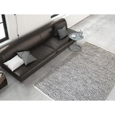 Teppich CALO-DELUXE "Luba 333" Gr. 3, grau, B:120cm H:7mm L:170cm, Baumwolle, Teppiche, reine Baumwolle, Wohnzimmer Image