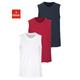 Muscleshirt H.I.S Gr. 4/S, bunt (weiß, rot, marine) Herren Shirts Ärmellose